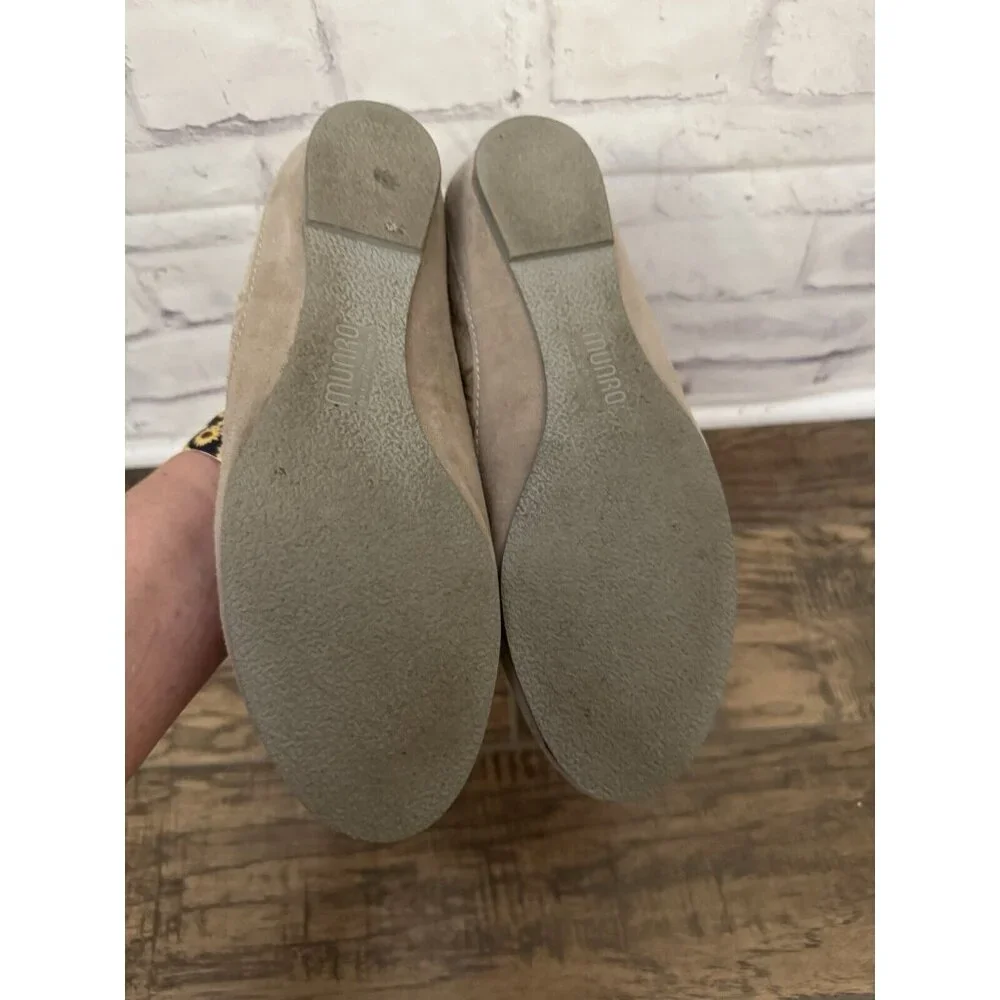 Munro American 9M Petra Taupe Camouflaged Walking Shoe‎ Sneaker Comfort Suede